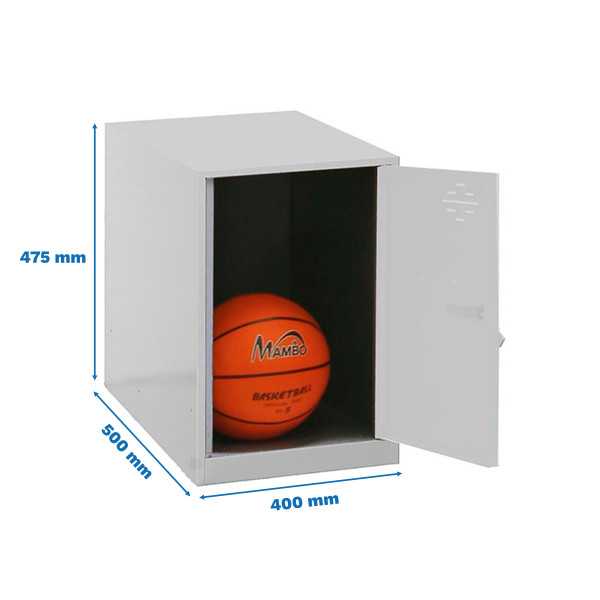 Taquilla 475x400x500 SIMONLOCKER DISM. MINI 475x400x500 mm GR/BCO marca SIMONRACK