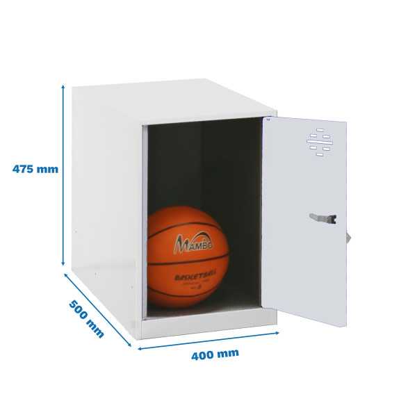 Taquilla 475x400x500 SIMONLOCKER DISM. MINI 475x400x500 mm BLA/BLA marca SIMONRACK