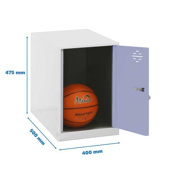 Taquilla 475x400x500 SIMONLOCKER DISM. MINI 475x400x500 mm BLA/GR marca SIMONRACK