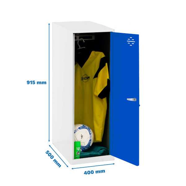 Taquilla 915x400x500 SIMONLOCKER DISM. SINGLE MINI 915x400x500 mm BC/AZ marca SIMONRACK
