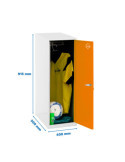 Taquilla 915x400x500 SIMONLOCKER DISM. SINGLE MINI 915x400x500 mm BL/NA marca SIMONRACK