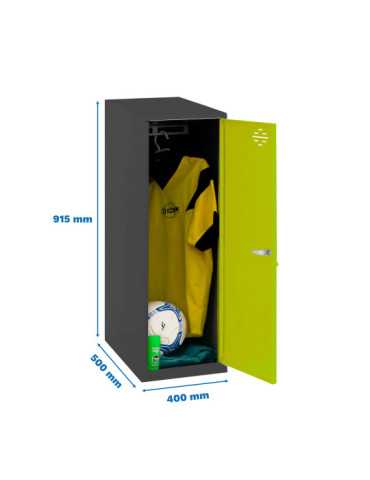 Taquilla 915x400x500 SIMONLOCKER DISM. SINGLE MINI 915x400x500 mm AN/VE marca SIMONRACK