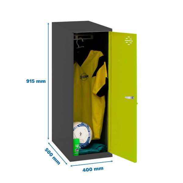 Taquilla 915x400x500 SIMONLOCKER DISM. SINGLE MINI 915x400x500 mm AN/VE marca SIMONRACK