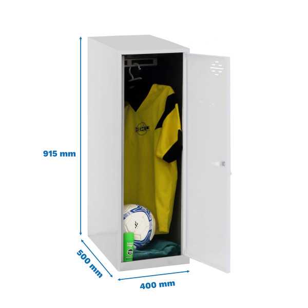 Taquilla 915x400x500 SIMONLOCKER DISM. SINGLE MINI 915x400x500 mm GR/BC marca SIMONRACK