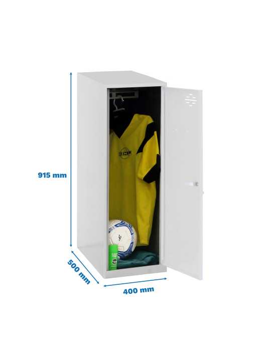 Taquilla 915x400x500 SIMONLOCKER DISM. SINGLE MINI 915x400x500 mm GR/BC marca SIMONRACK