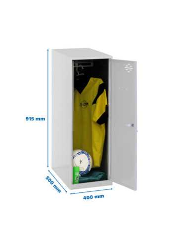 Taquilla 915x400x500 SIMONLOCKER DISM. SINGLE MINI 915x400x500 mm GRIS marca SIMONRACK