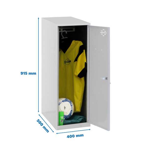 Taquilla 915x400x500 SIMONLOCKER DISM. SINGLE MINI 915x400x500 mm GRIS marca SIMONRACK