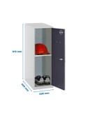 Taquilla 915x400x500 SIMONLOCKER DISM. MINI + BAN. 915x400x500 mm GR/AN marca SIMONRACK