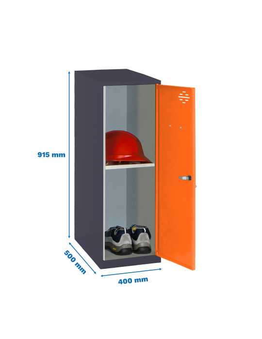 Taquilla 915x400x500 SIMONLOCKER DISM. MINI + BAN. 915x400x500 mm AN/NA marca SIMONRACK
