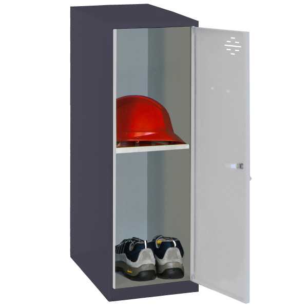 Taquilla 915x400x500 SIMONLOCKER DISM. MINI + BAN. 915x400x500 mm AN/GR marca SIMONRACK