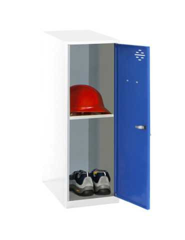 Taquilla 915x400x500 SIMONLOCKER DISM. MINI + BAN. 915x400x500 mm BL/AZ marca SIMONRACK 2