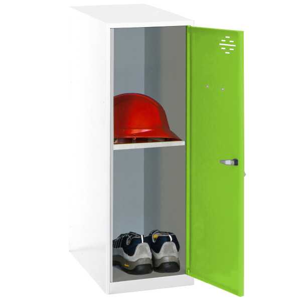 Taquilla 915x400x500 SIMONLOCKER DISM. MINI + BAN. 915x400x500 mm BL/VE marca SIMONRACK