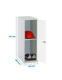 Taquilla 915x400x500 SIMONLOCKER DISM. MINI + BAN. 915x400x500 mm GR/BL marca SIMONRACK