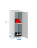 Taquilla 915x400x500 SIMONLOCKER DISM. MINI + BAN. 915x400x500 mm GRIS marca SIMONRACK