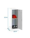 Taquilla 915x300x500 SIMONLOCKER DISM. MINI + BAN. 915x300x500 mm BL/GR marca SIMONRACK