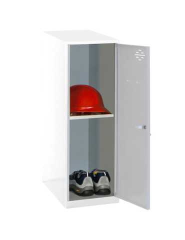 Taquilla 915x300x500 SIMONLOCKER DISM. MINI + BAN. 915x300x500 mm BL/GR marca SIMONRACK 2