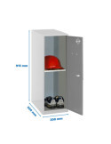 Taquilla 915x300x500 SIMONLOCKER DISM. MINI + BAN. 915x300x500 mm GRIS marca SIMONRACK