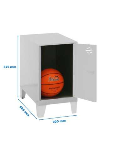 Taquilla 575x300x500 SIMONLOCKER DISM.MINI 475x300x500+PIES GRIS marca SIMONRACK