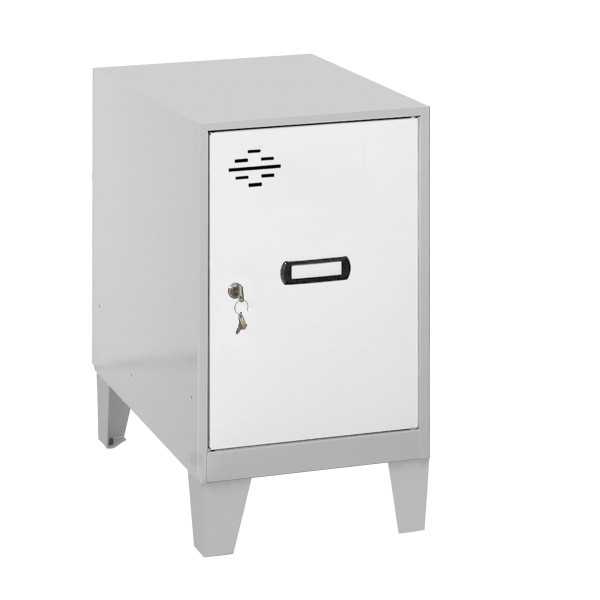 Taquilla 575x300x500 SIMONLOCKER DISM.MINI 475x300x500+PIES GR/BCO marca SIMONRACK
