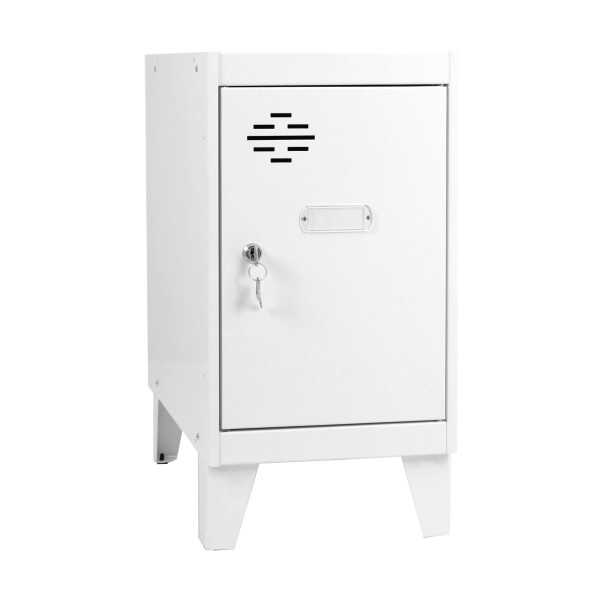 Taquilla 575x300x500 SIMONLOCKER DISM.MINI 475x300x500+PIES BLA/BLA marca SIMONRACK