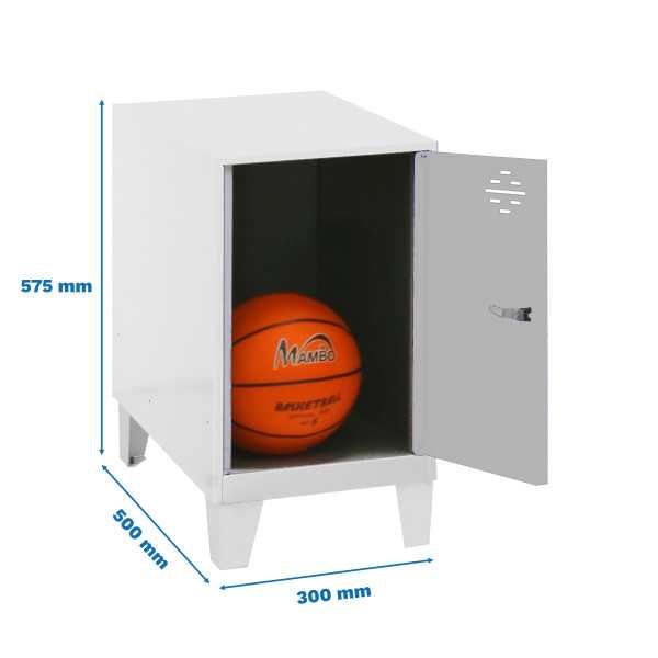 Taquilla 575x300x500 SIMONLOCKER DISM.MINI 475x300x500+PIES BLA/GR marca SIMONRACK