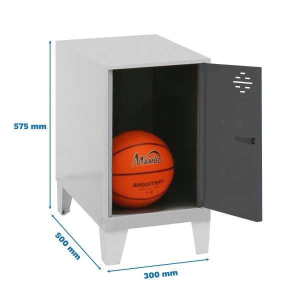 Taquilla 575x300x500 SIMONLOCKER DISM.MINI 475x300x500+PIES GR/ANT marca SIMONRACK
