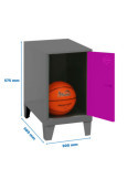 Taquilla 575x300x500 SIMONLOCKER DISM.MINI 475x300x500+PIES ANT/ROS marca SIMONRACK