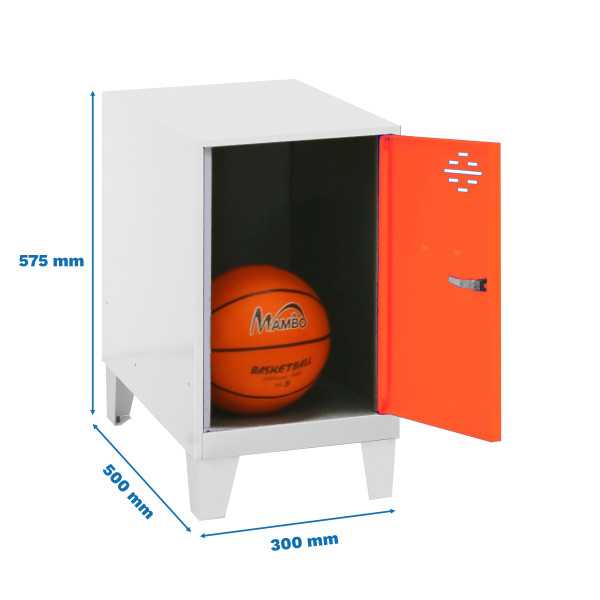 Taquilla 575x300x500 SIMONLOCKER DISM.MINI 475x300x500+PIES BLA/NAR marca SIMONRACK