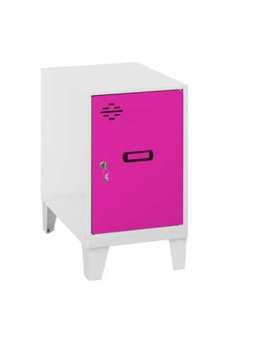 Taquilla 575x300x500 SIMONLOCKER DISM.MINI 475x300x500+PIES BLA/ROS marca SIMONRACK 2