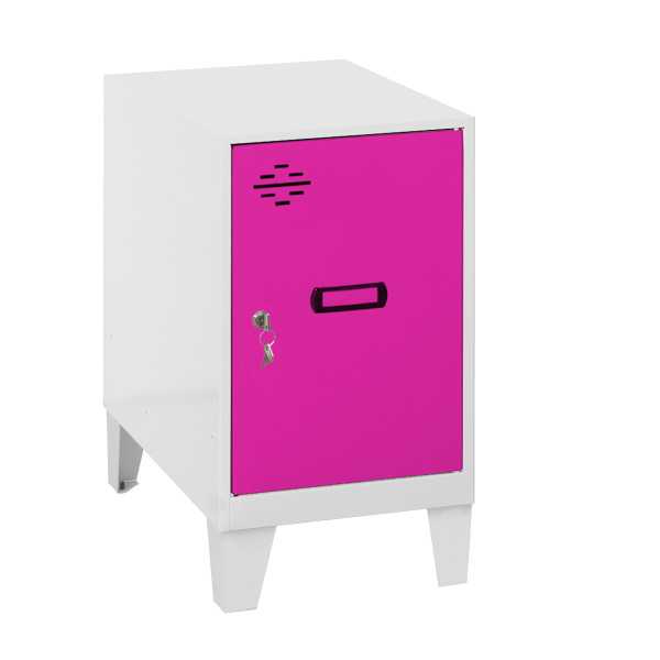 Taquilla 575x300x500 SIMONLOCKER DISM.MINI 475x300x500+PIES BLA/ROS marca SIMONRACK