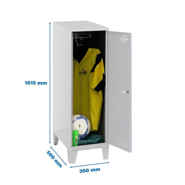 Taquilla 1015x300x500 SIMONLOCKER DISM.SINGLE MINI 915x300x500+PIES GRIS marca SIMONRACK