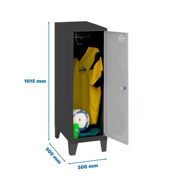 Taquilla 1015x300x500 SIMONLOCKER DISM.SINGLE MINI 915x300x500+PIES AN/G marca SIMONRACK