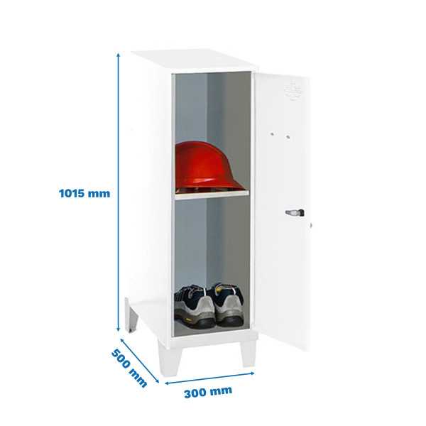 Taquilla 1015x300x500 SIMONLOCKER DISM.MINI + BAN. 915x300x500+PIES B/B marca SIMONRACK