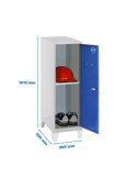 Taquilla 1015x300x500 SIMONLOCKER DISM.MINI + BAN. 915x300x500+PIES G/AZ marca SIMONRACK