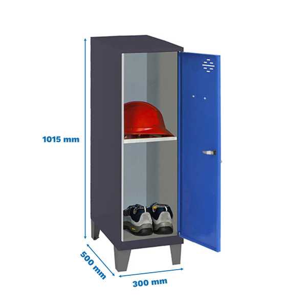 Taquilla 1015x300x500 SIMONLOCKER DISM.MINI + BAN. 915x300x500+PIE AN/AZ marca SIMONRACK