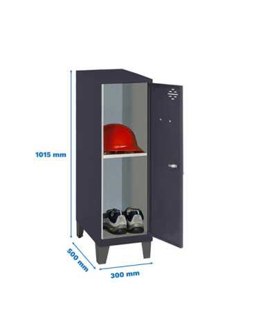 Taquilla 1015x300x500 SIMONLOCKER DISM.MINI + BAN. 915x300x500+PIE AN/AN marca SIMONRACK