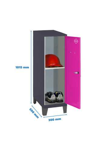 Taquilla 1015x300x500 SIMONLOCKER DISM.MINI + BAN. 915x300x500+PIES AN/R marca SIMONRACK