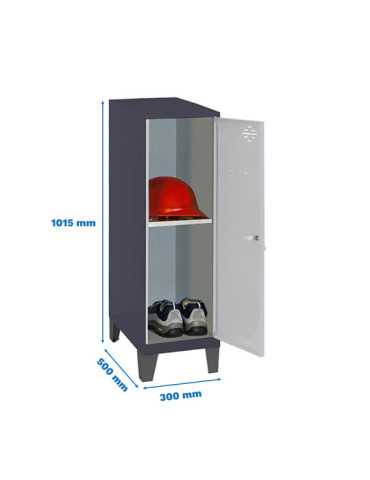 Taquilla 1015x300x500 SIMONLOCKER DISM.MINI + BAN. 915x300x500+PIES AN/G marca SIMONRACK
