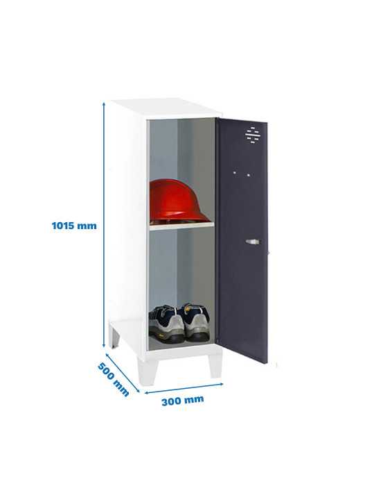 Taquilla 1015x300x500 SIMONLOCKER DISM.MINI + BAN. 915x300x500+PIES B/AN marca SIMONRACK