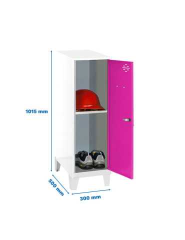 Taquilla 1015x300x500 SIMONLOCKER DISM.MINI + BAN. 915x300x500+PIES B/RO marca SIMONRACK