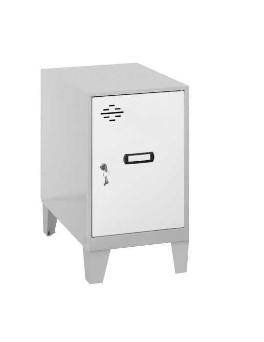 Taquilla 575x400x500 SIMONLOCKER DISM.MINI 475x400x500+PIES GR/BCO marca SIMONRACK