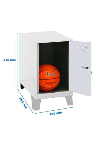 Taquilla 575x400x500 SIMONLOCKER DISM.MINI 475x400x500+PIES BLA/BLA marca SIMONRACK