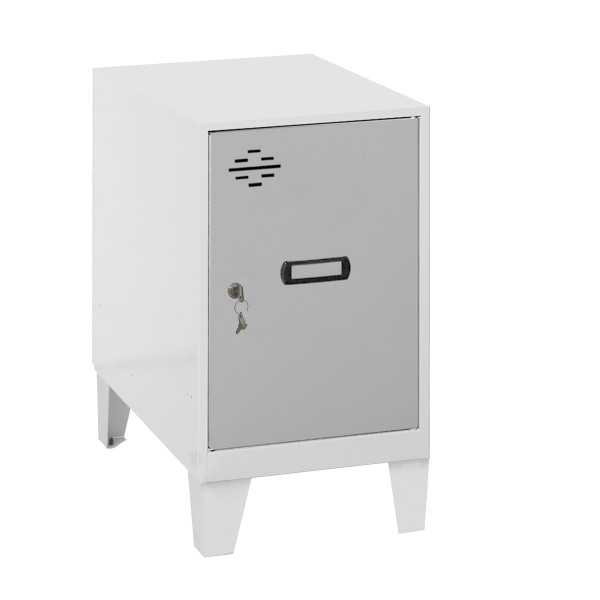 Taquilla 575x400x500 SIMONLOCKER DISM.MINI 475x400x500+PIES BLA/GR marca SIMONRACK