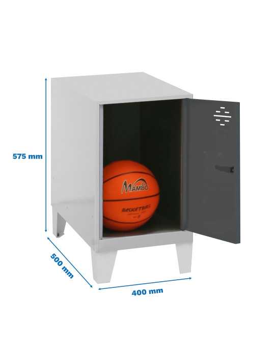 Taquilla 575x400x500 SIMONLOCKER DISM.MINI 475x400x500+PIES GR/ANT marca SIMONRACK