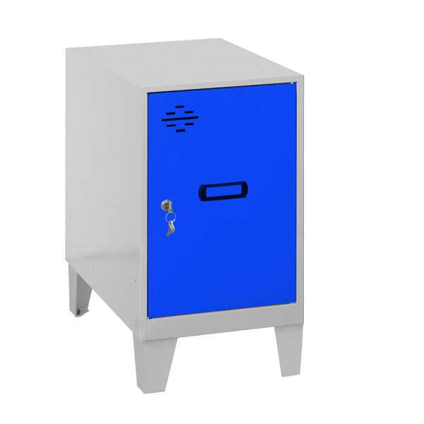 Taquilla 575x400x500 SIMONLOCKER DISM.MINI 475x400x500+PIES GR/AZU marca SIMONRACK