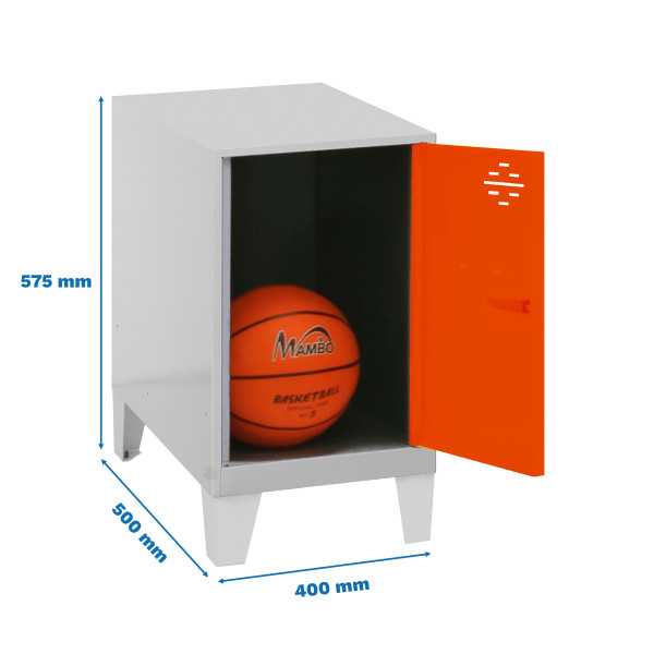 Taquilla 575x400x500 SIMONLOCKER DISM.MINI 475x400x500+PIES GR/NAR marca SIMONRACK