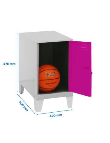 Taquilla 575x400x500 SIMONLOCKER DISM.MINI 475x400x500+PIES GR/ROS marca SIMONRACK