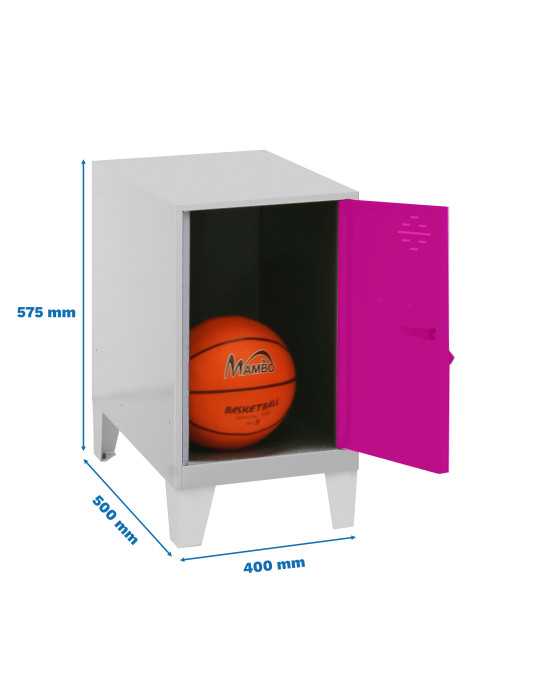 Taquilla 575x400x500 SIMONLOCKER DISM.MINI 475x400x500+PIES GR/ROS marca SIMONRACK