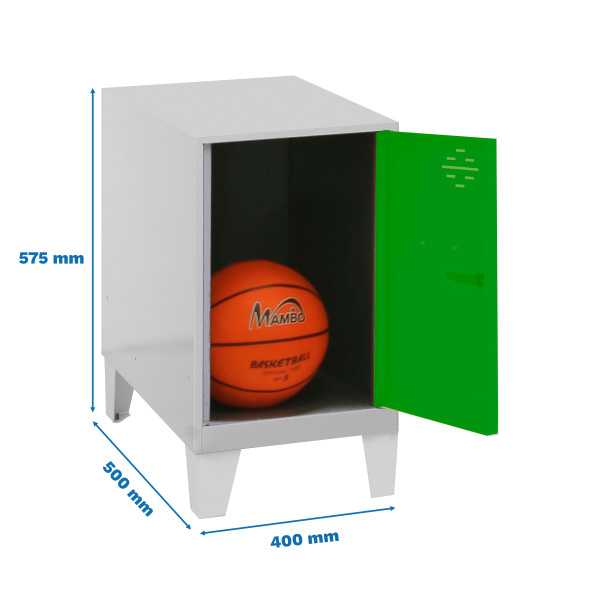 Taquilla 575x400x500 SIMONLOCKER DISM.MINI 475x400x500+PIES GR/VER marca SIMONRACK