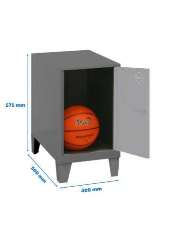 Taquilla 575x400x500 SIMONLOCKER DISM.MINI 475x400x500+PIES ANT/GR marca SIMONRACK